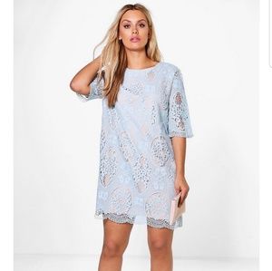 Boohoo Lace Shift Dress